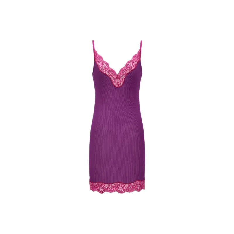 SAINT LAURENT Slip Dress Women's Purple-0