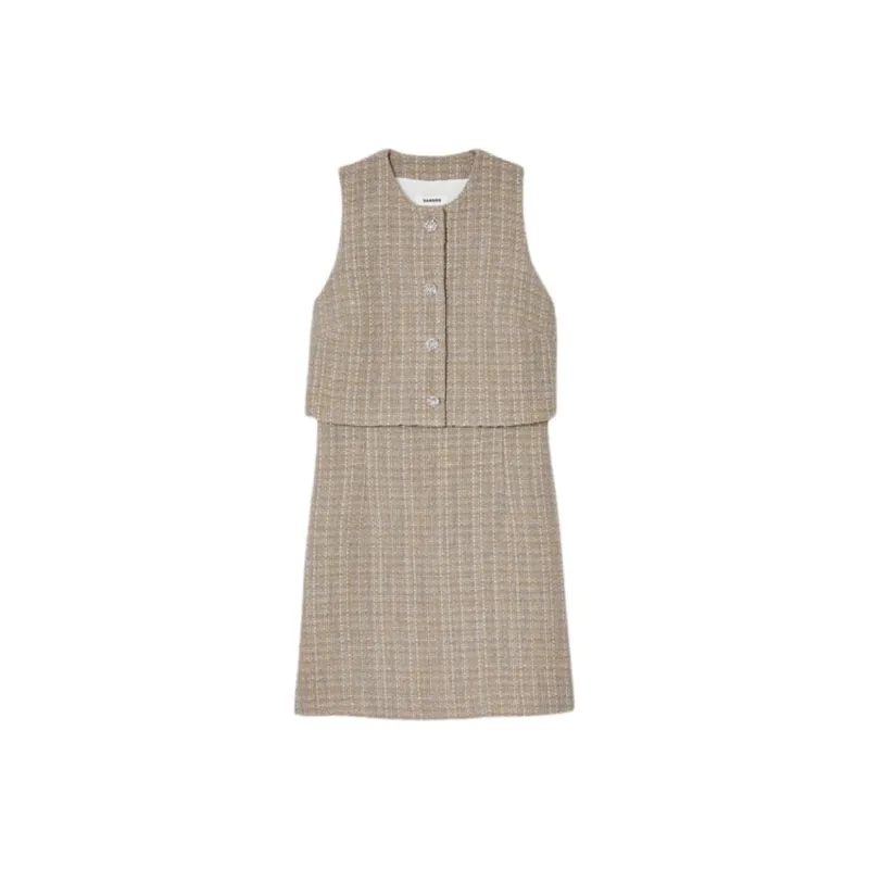 Sandro Tweed Mini Dress-0