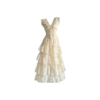 TENNE GIRL Sleeveless Dress Women's Light Yellow
