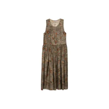 UMA WANG Floral Printed Sleeveless Midi Dress