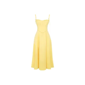 HOUSE OF CB Clarabelle Slip Dress Women's Sunshine/Bright Yellow