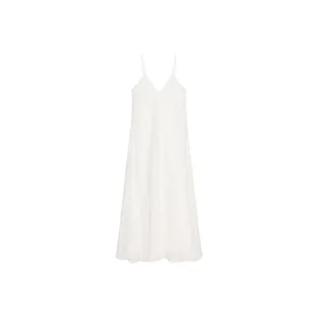 ZARA ZW Series Slip Dress Women's Raw White