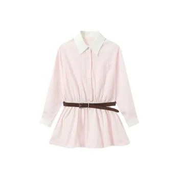 YGPRW Long Sleeved Dress Women's Pink