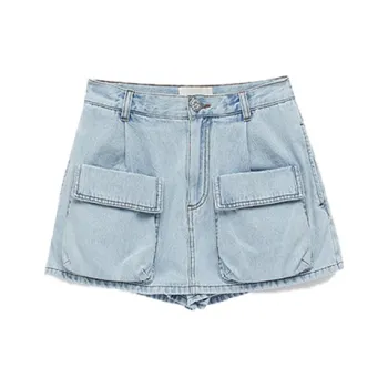 IMMI Denim Shorts Women's Light Blue