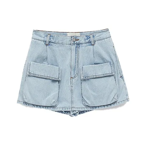 IMMI Denim Shorts Women's Light Blue-0
