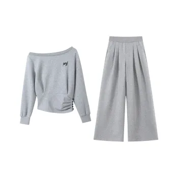 TUSHIFEI Casual Suit Women's Gray