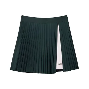 LACOSTE X EleVen By Venus Co-brand Casual Short Skirts Women's Dark Green