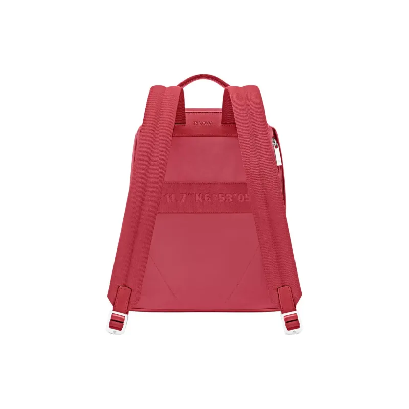 RIMOWA Recycled Nylon With Leather Backpack Trumpets Women's Garnet Red-2