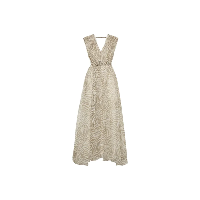 Brunello Cucinelli Printed Silk Dress-0