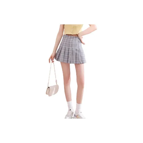 Tonlion Casual Short Skirts Women's Medium Gray