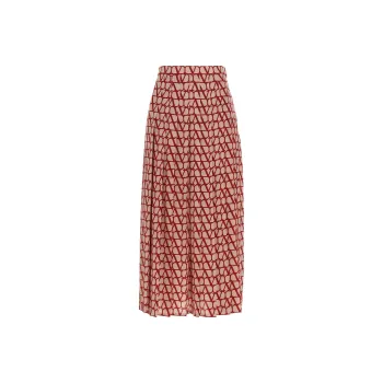 Valentino Casual Long Skirts Women's Red
