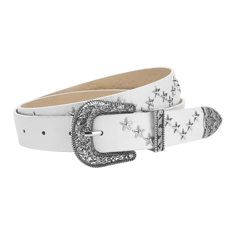 JEANSWEST PU Leather Belts Women's Width 2.8cm-1