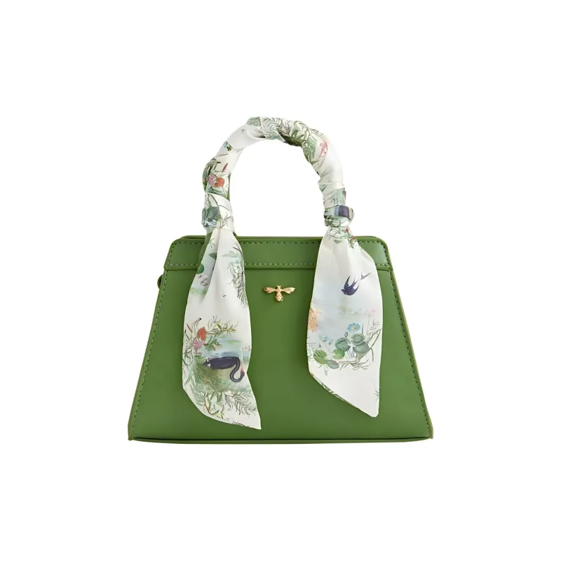 Fable Polyurethane One Shoulder Handbags Women's Green-1