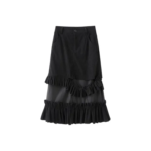 A11·N22 Casual Long Skirt Women's Black