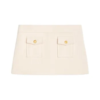 CELINE Button Detailed Mini Skirt