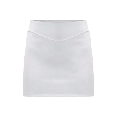 Lululemon Scuba Series Casual Short Skirts Women's Gray White