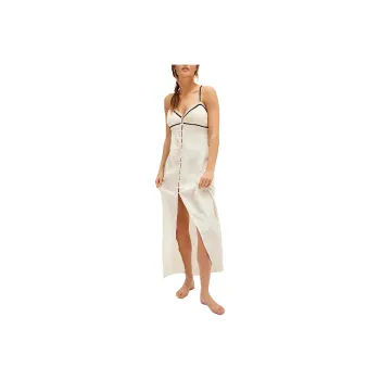 FREE PEOPLE Brighter Days Maxi Slip Slip Dresses Women's Whisper White