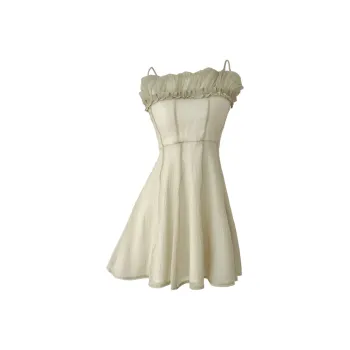 Icicofficial Slip Dress Women's Light Beige