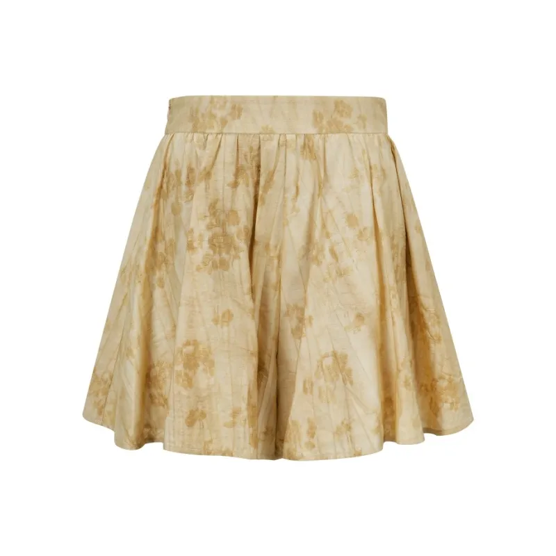 YESWOMEN Casual Short Skirts Women's Autumn Lunar Yellow-0