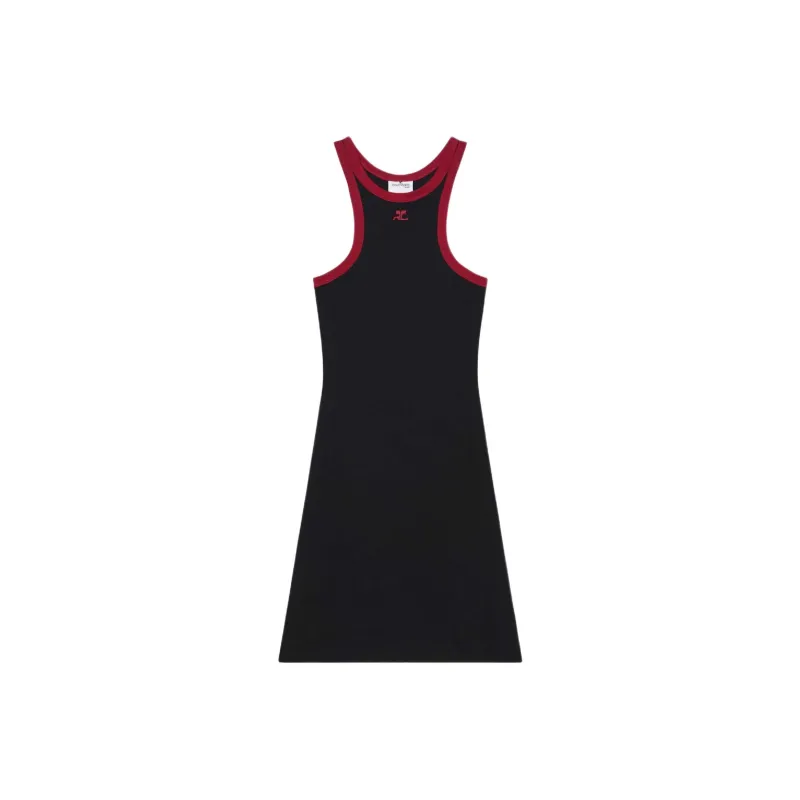 COURREGES Racerback Sleeveless Mini Dress-0