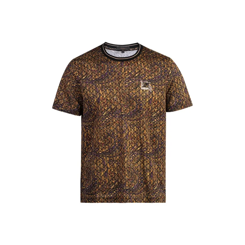 DIDIBOY T Shirts Men Black Yellow-0