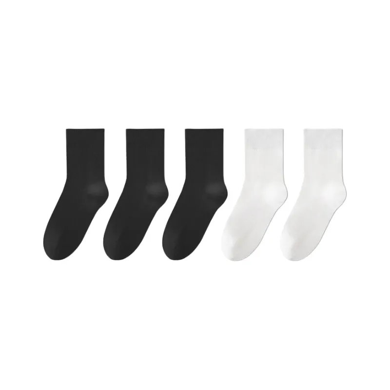 LUYOUYE Mid Calf Socks Women's 5 Pack-32