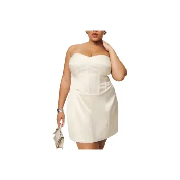 REFORMATION Pacie Satin Dress Es Sleeveless Dress Women's Beige