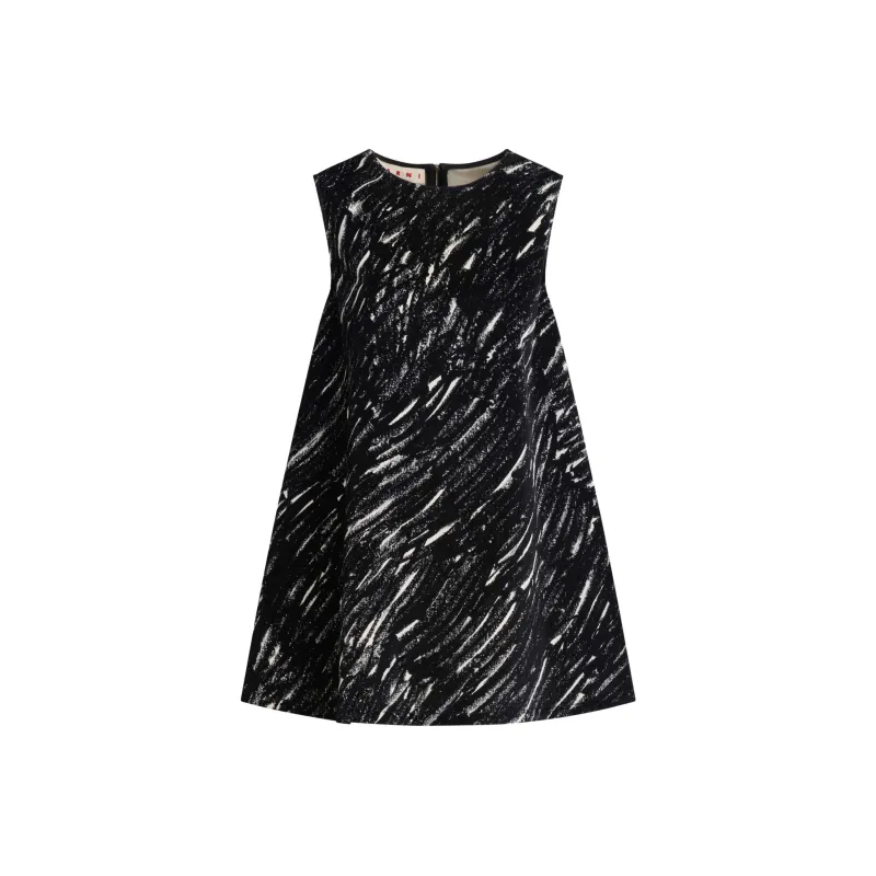 MARNI Round Neck Sleeveless Mini Dress-0