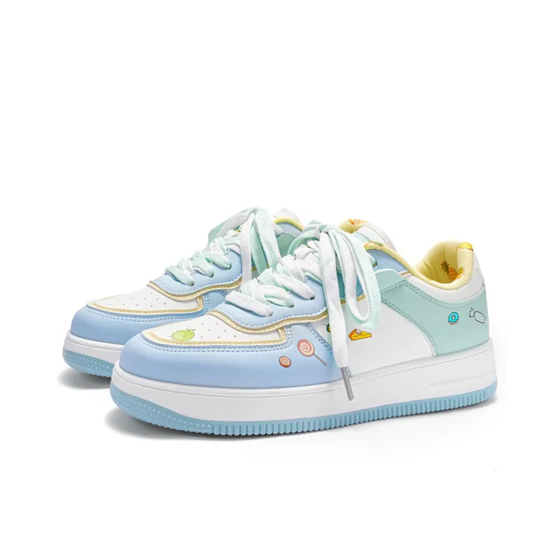Crayon Shinchan Low Top Skateboard Shoes Unisex-46