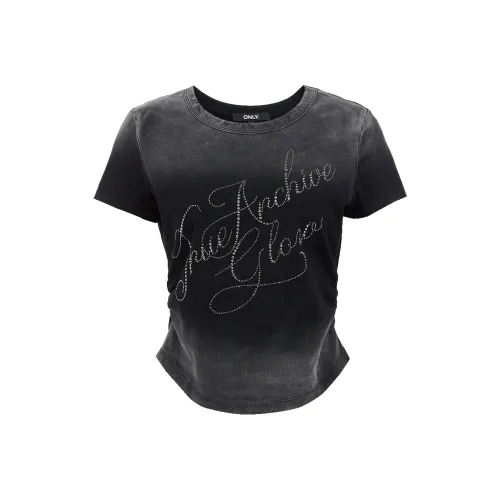 ONLY T Shirts Women's H1Z Black
