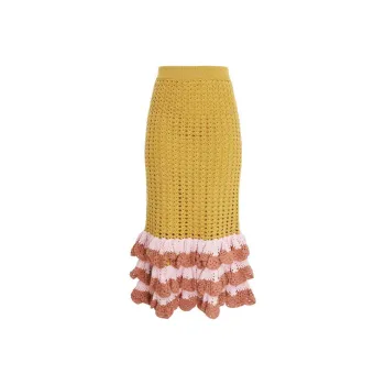 Zimmermann Casual Long Skirts Women's Yellow