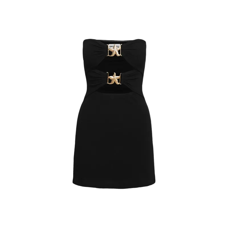 PRINCESS POLLY Nika Strapless Mini Dress Sleeveless Dress Women's BLACK/Black-0