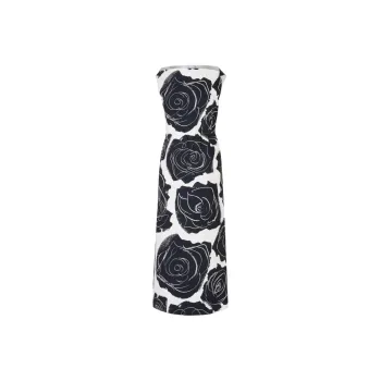 MARNI Rose print Midi Dress