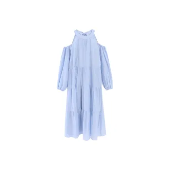 HAPG Long-Sleeved Dresses Women's Sky Blue