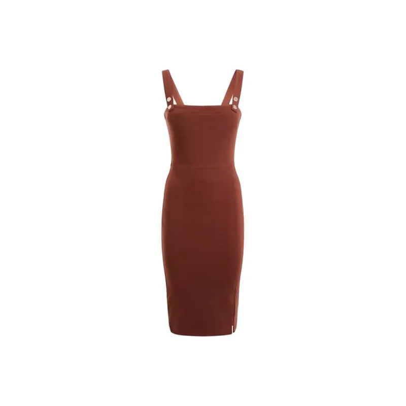 GUESS Slip Dresses Women's Burgundy-0