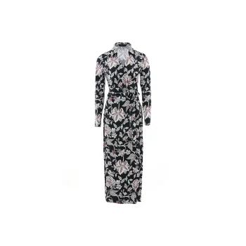 BESIONIA SS25 Long Sleeved Dresses Women's Black And White Pattern