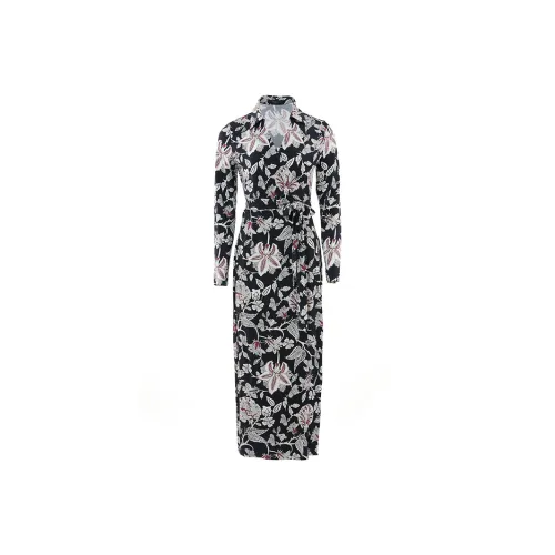 BESIONIA SS25 Long Sleeved Dresses Women's Black And White Pattern