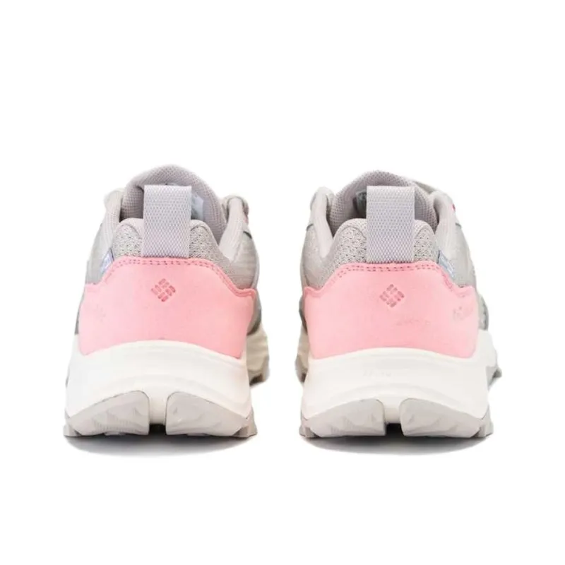 Columbia Cushioning Wear Resistant Low Top Trekking Shoes Women's Gray Pink-2