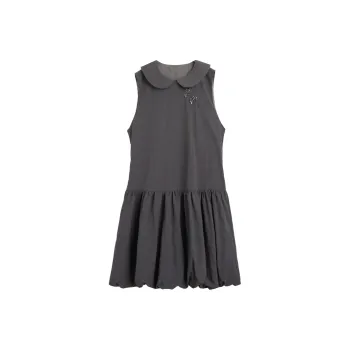 ZIHAN Sleeveless Dress Women's Silver Moon Gray