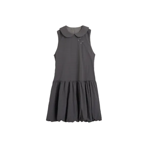 ZIHAN Sleeveless Dress Women's Silver Moon Gray