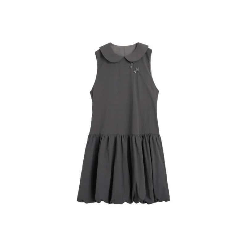 ZIHAN Sleeveless Dress Women's Silver Moon Gray-0