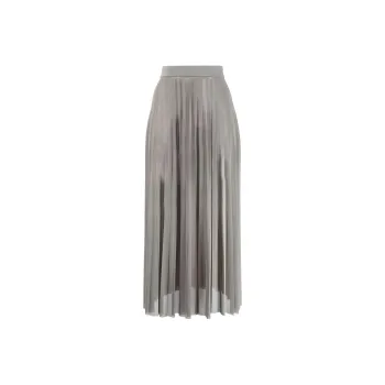 MM6 Maison Margiela Casual Long Skirts Women's Gray
