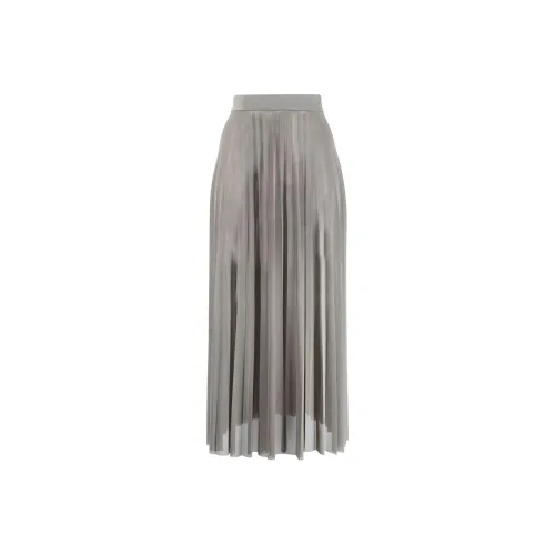 MM6 Maison Margiela Casual Long Skirts Women's Gray