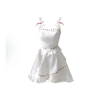 AHDO Slip Dress Women's Red White