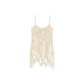 Blumarine Sequinned Fringed Mini Dress