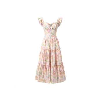 ACAINES Slip Dresses Women's Light Pink