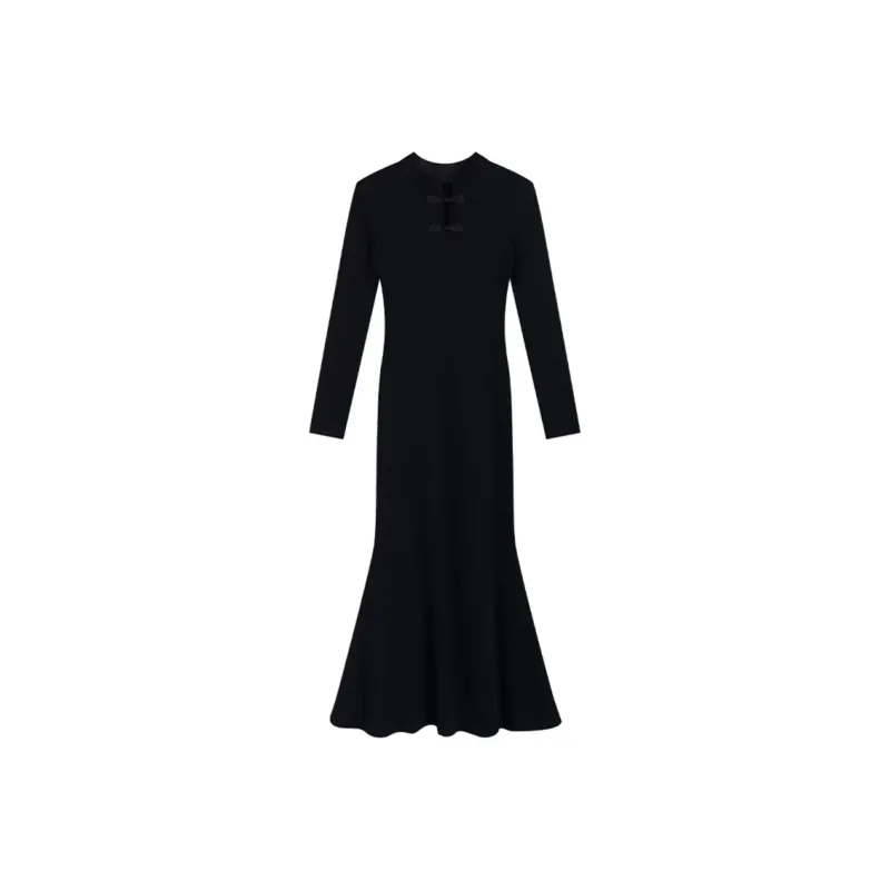 JOSR Long Sleeved Dresses Women's Black-0