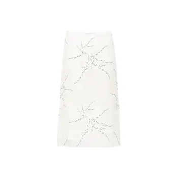PRADA SS24 Casual Long Skirts Women's White