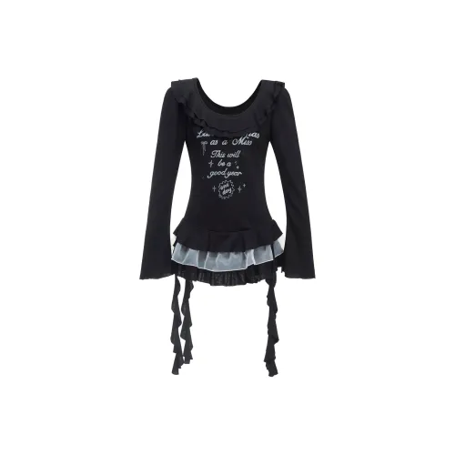 QYPRF Long Sleeved Dress Women's