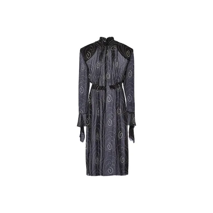 PRADA All Over Geometric Printed Midi Dress-0